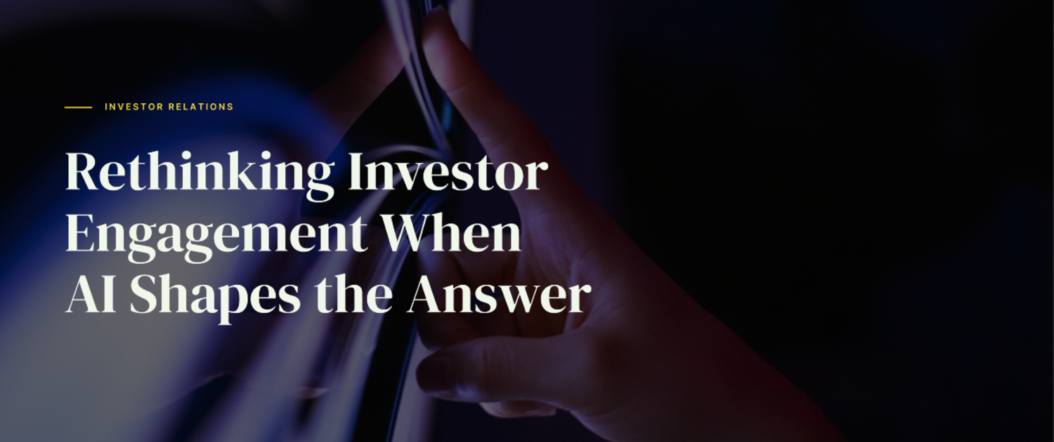 Erik Carlson - Notified - Rethinking Investor Engagement When AI Shapes the Answer - August 2026
