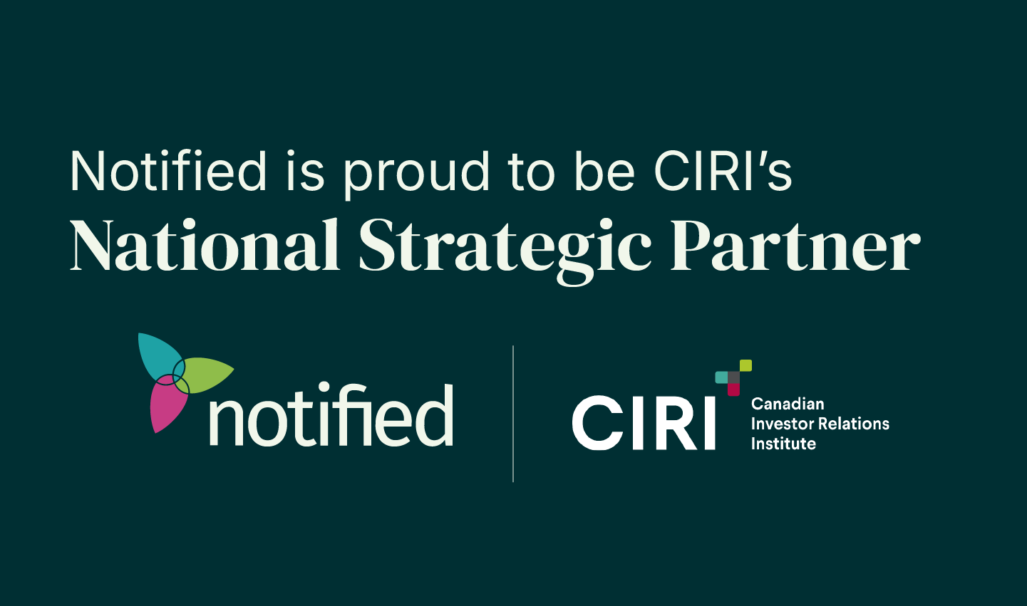 Notified and CIRI Strengthen Partnership to Advance Investor Relations