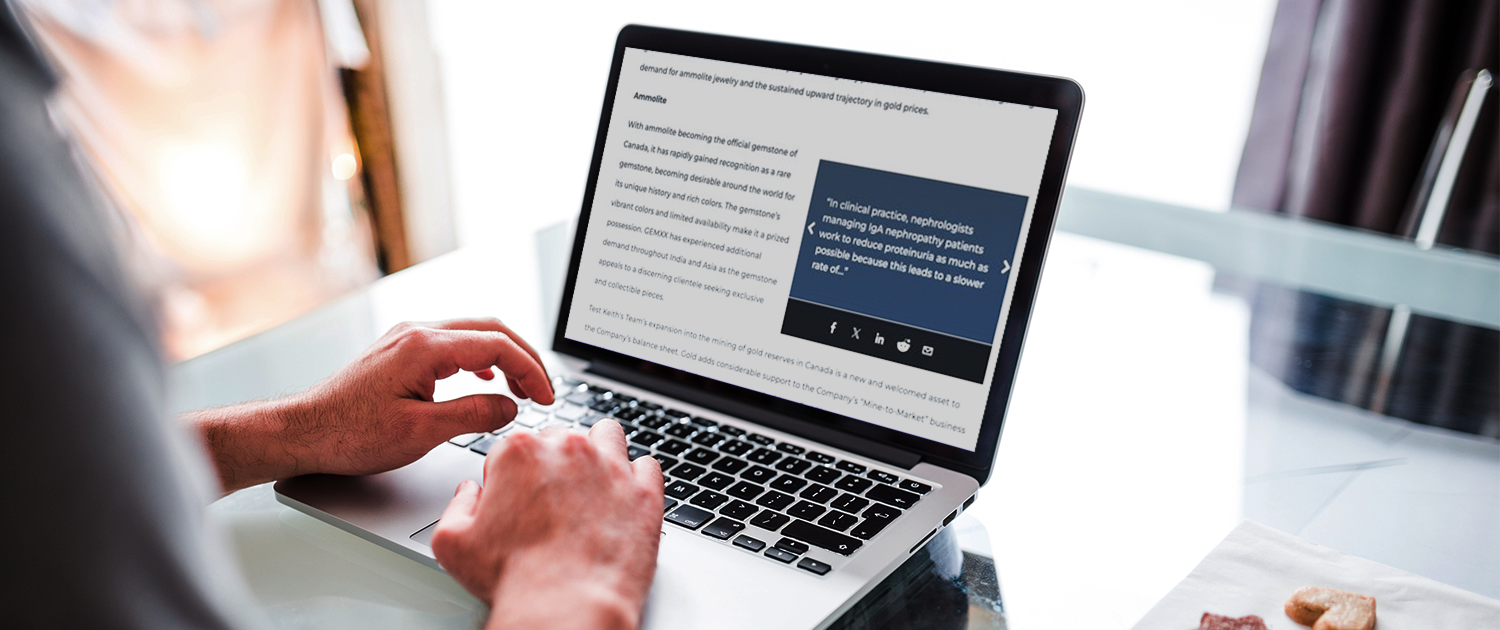 Introducing the GlobeNewswire Quote Carousel