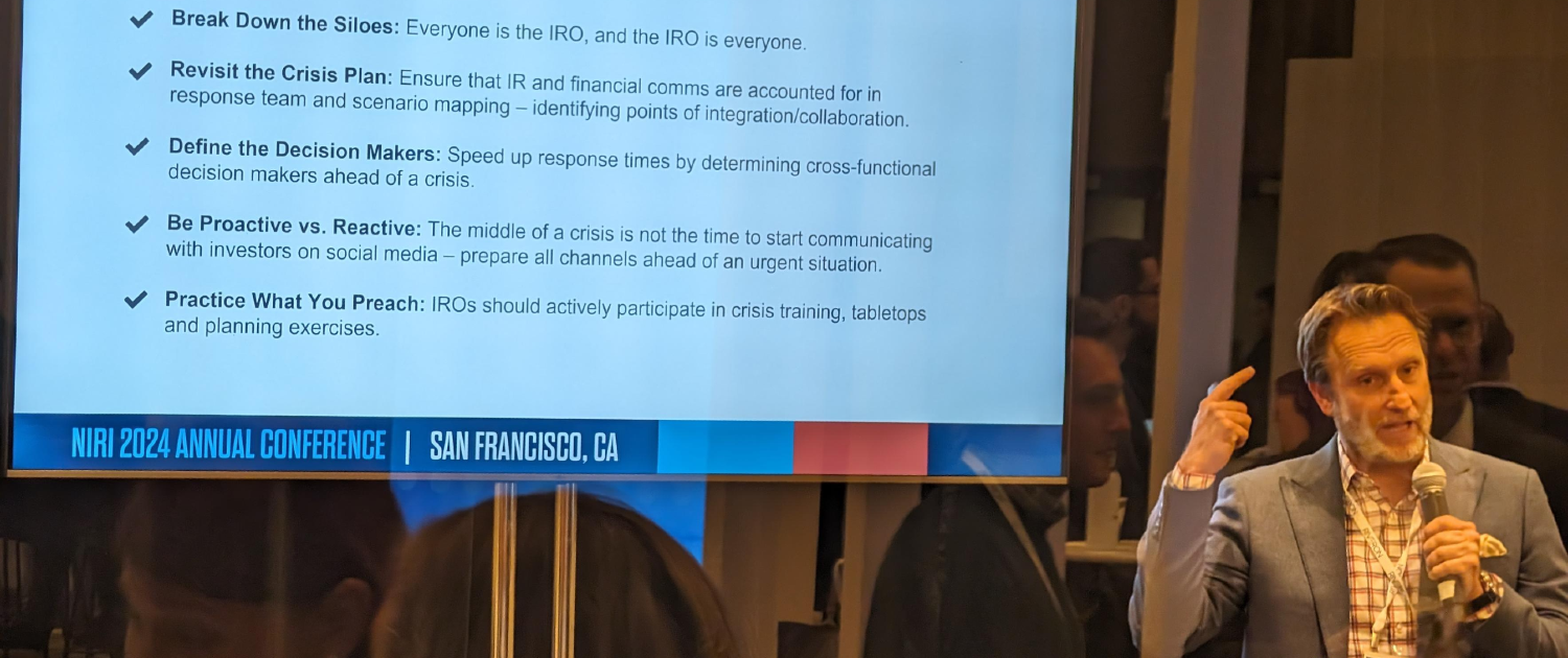 Navigating Crisis Communications: Aligning IR and PR Teams