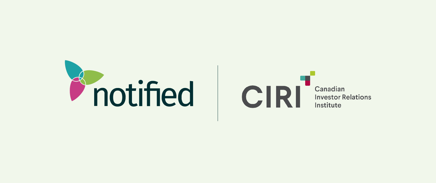 Notified and CIRI Extend National Strategic Partnership To Support Modern IR Communications