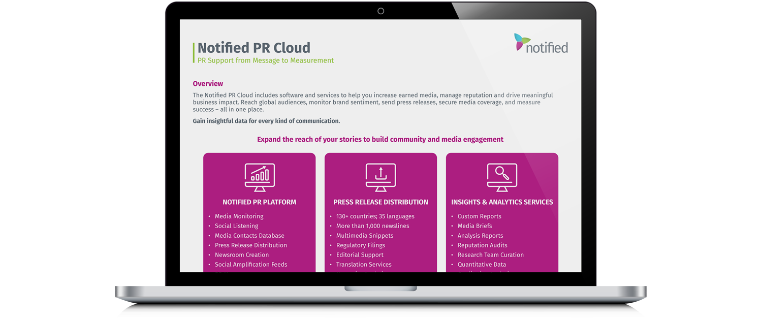 Laptop PR Cloud Product Sheet